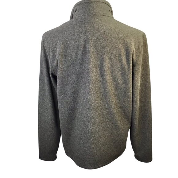 L.L. Bean North Ridge Slightly Fitted 1/4 Zip Fleece Pullover Sweater Gray Blue - Picture 5 of 7